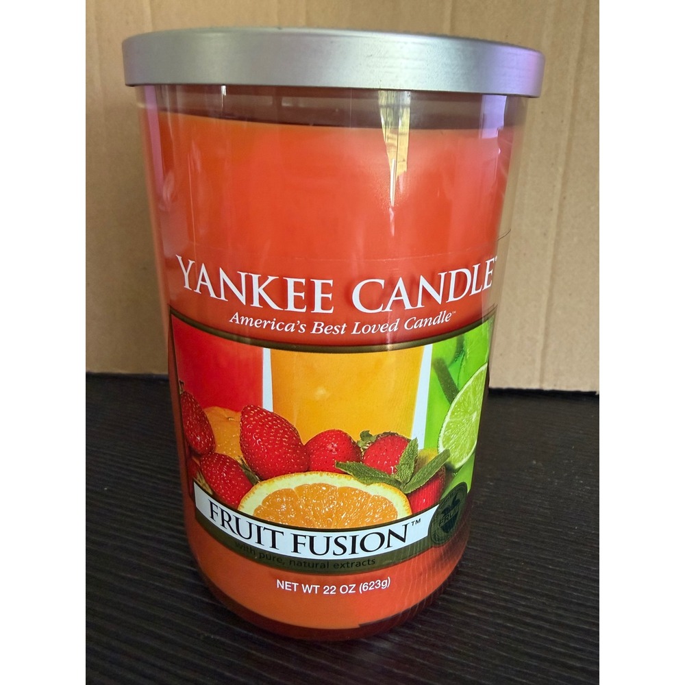 Yankee Candle Fruit Fusion 22 oz Large 2 Wick Tumbler Jar Candle Orange 1230718
